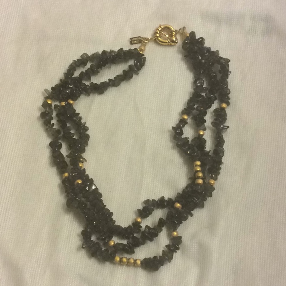 3 string bead neck piece